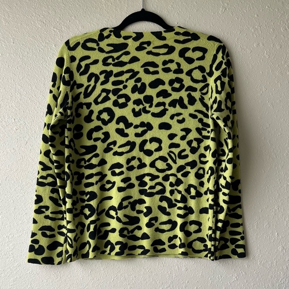 Hannah Rose leopard print cashmere sweater - Picture 3 of 5